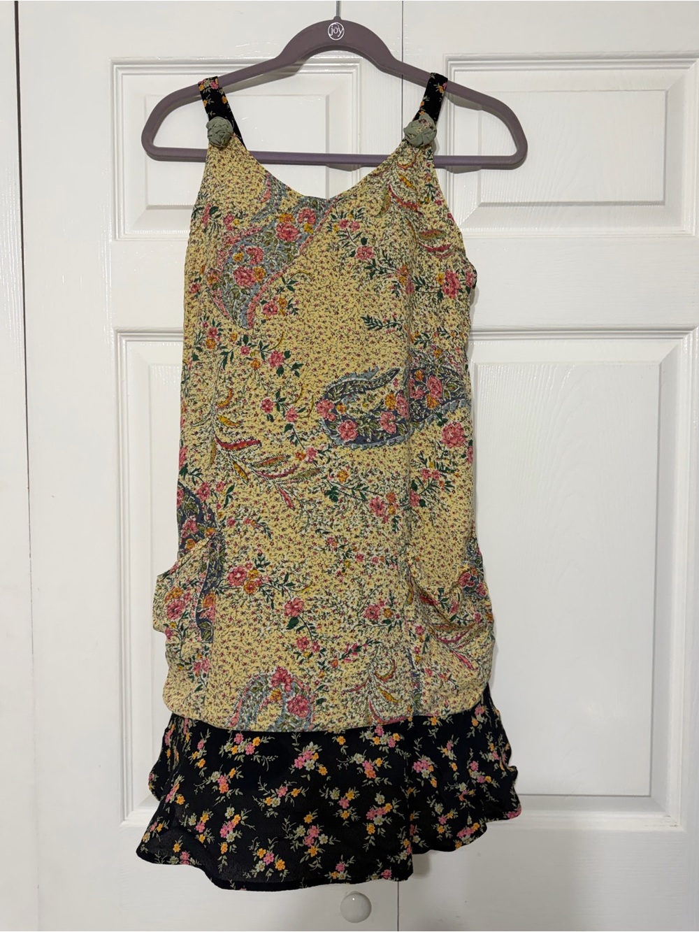 Vintage Zoe California floral sundress boho paisley size  XS